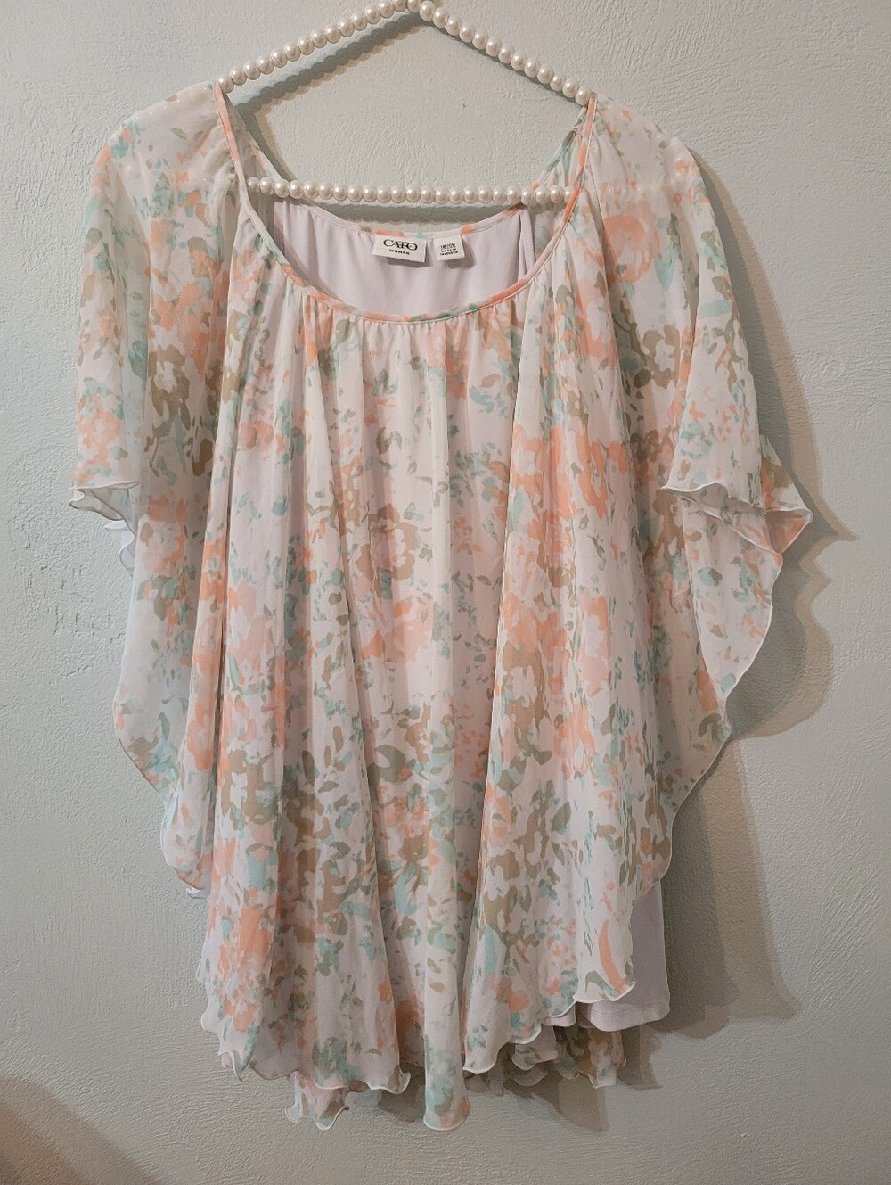 Cato Timeless Unique And Flowy Plus Size Tunic Top Size 18/20W
